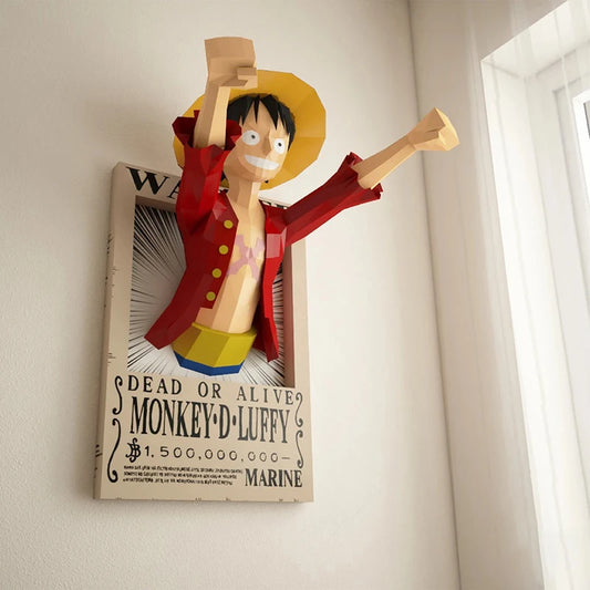 Articulo Coleccionista-Cartel Luffy 3D- 1metro