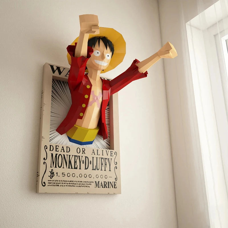 Articulo Coleccionista-Cartel Luffy 3D- 1metro