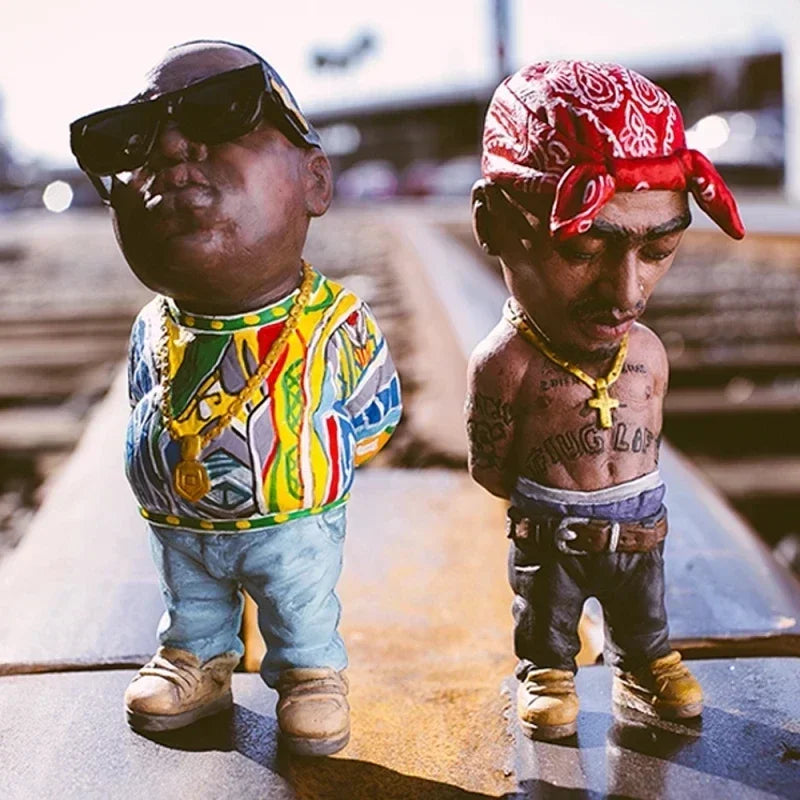 Figura Decorativa Tupac - Estatua de Rapero Hip Hop para Escritorio y Hogar