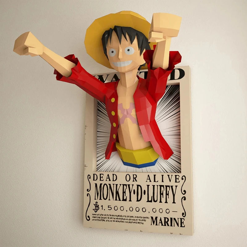 Articulo Coleccionista-Cartel Luffy 3D- 1metro