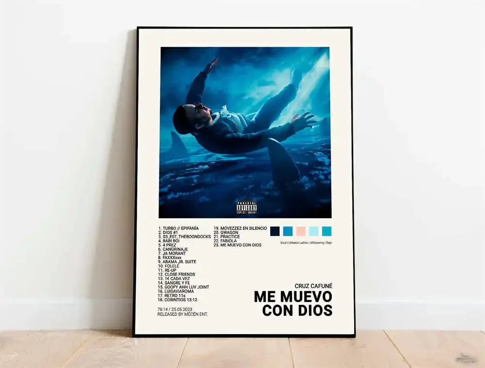 Colección Cuadros Portadas de Álbumes del Género Urbano